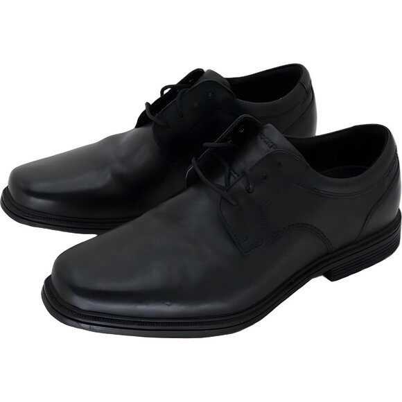 Rockport Men's Waterproof Plain Toe Oxford Dress Shoes Black Men's US 10.5M - Picture 2 of 6